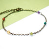 Dainty Rainbow Beaded Anklet