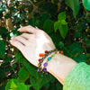 Rainbow Pebble Beaded Bracelet