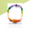 Rainbow Pebble Stretch Bracelet