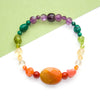 Rainbow Pebble Stretch Bracelet