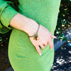 Rainbow Pebble Toggle Bracelet