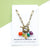 Rainbow Pebble Toggle Necklace