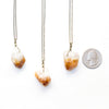 Mini Citrine Cone Necklace - Natural Gemstone and Raw Crystal Jewelry