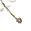 Mini Rainbow Cluster Necklace - Natural Gemstone and Raw Crystal Jewelry