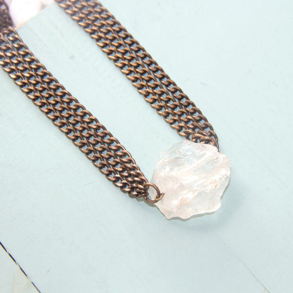 Raw Crystal Choker - Raw Crystal Jewelry
