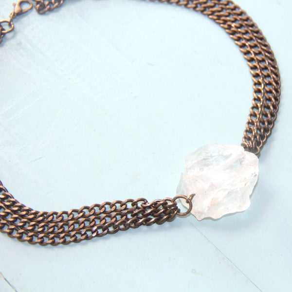 Raw Crystal Choker - Raw Crystal Jewelry