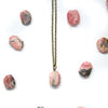 Rhodochrosite Gemstone Necklace - Coastal Collection