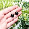 black agate earrings