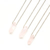 Rose Quartz Double Point Necklace - Natural Gemstone Jewelry