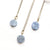 Mini Round Blue Druzy Necklace - Natural Gemstone and Raw Crystal Jewelry