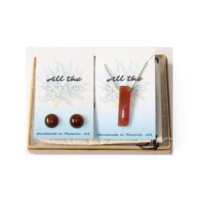 Sacral Chakra Gemstone Gift Set | Carnelian Gemstone Gift Set | The "Inspire Passion" Gift Set