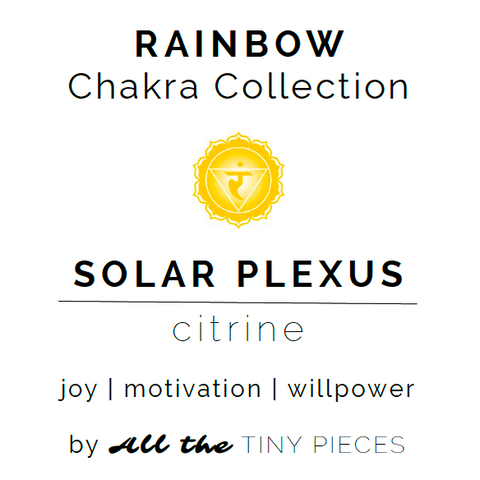 Solar Plexus Chakra Gemstone Gift Set | Citrine Gemstone Gift Set | The "Will to Thrive" Gift Set