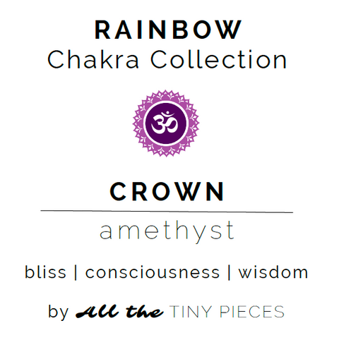 Crown Chakra Gemstone Gift Set | Amethyst Gemstone Gift Set | The "Spiritual Seeker" Gift Set