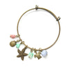 Sea Trinket Bangle Bracelet - Coastal Collection