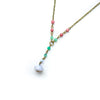 Seaside Y Necklace with Beaded Chain - Coastal Collection