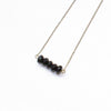 Black Agate Bar Necklace