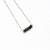 Black Agate Bar Necklace