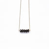 Black Agate Bar Necklace