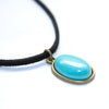 Turquoise Gemstone Choker - Vegan Jewelry