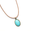 Turquoise Gemstone Choker - Vegan Jewelry