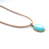 Turquoise Gemstone Choker - Vegan Jewelry