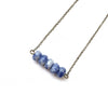 Sodalite Bar Necklace - Natural Gemstone Jewelry