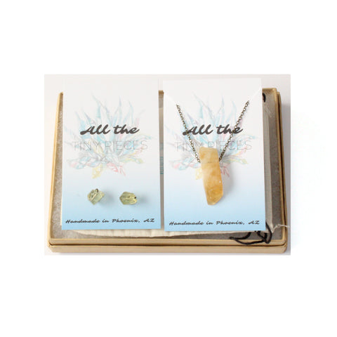 Solar Plexus Chakra Gemstone Gift Set | Citrine Gemstone Gift Set | The "Will to Thrive" Gift Set