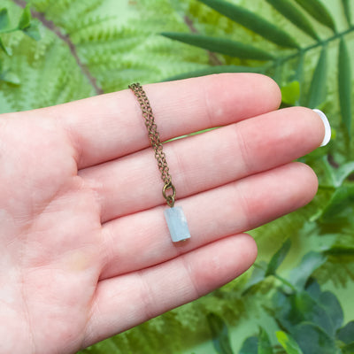 Tiny Aquamarine Necklace