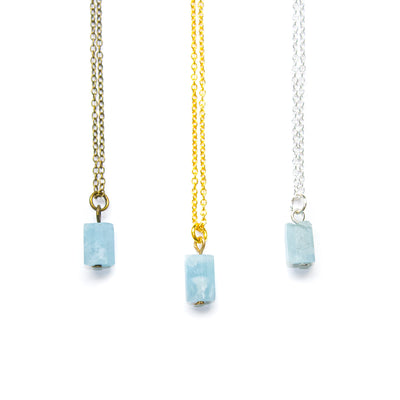 Tiny Aquamarine Necklace