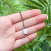 Tiny Blue Lace Agate Necklace