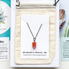 Tiny Carnelian Necklace display