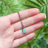 Tiny Chrysoprase Necklace