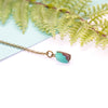 Tiny Chrysoprase Necklace