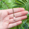 Tiny Pink Opal Necklace