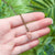 Tiny Sunstone Necklace size