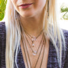 Crystal Quartz Tri-Point Choker - Natural Gemstone Jewelry