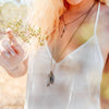 Triple Crystal Necklace - Raw Crystal Jewelry