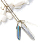 Triple Crystal Necklace - Raw Crystal Jewelry