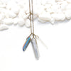 Triple Crystal Necklace - Raw Crystal Jewelry