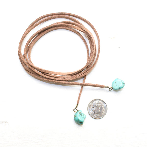 Turquoise Gemstone Wrap - Vegan Jewelry