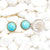 Turquoise Post Earrings - Natural Gemstone Jewelry