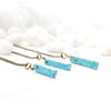 Mini Turquoise Spike Necklace - Natural Gemstone and Raw Crystal Jewelry