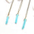 Mini Turquoise Spike Necklace - Natural Gemstone and Raw Crystal Jewelry