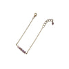 Dainty Amethyst Bar Bracelet