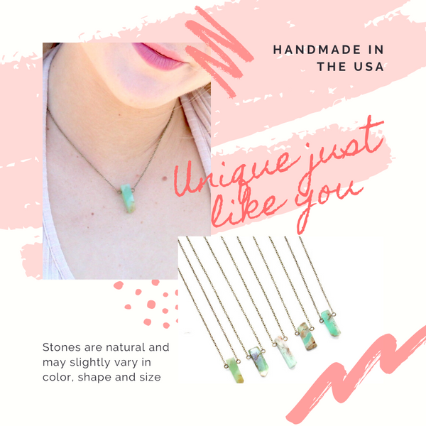 Dainty Chrysoprase Necklace