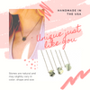 Dainty Prehnite Geometric Necklace
