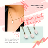 Mini White Druzy Necklace