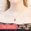 Mini Raw Pink Tourmaline Necklace
