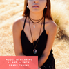 Large Crystal Point Choker - Triple Chain