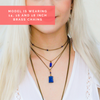 Dainty Beaded Lapis Lazuli Choker